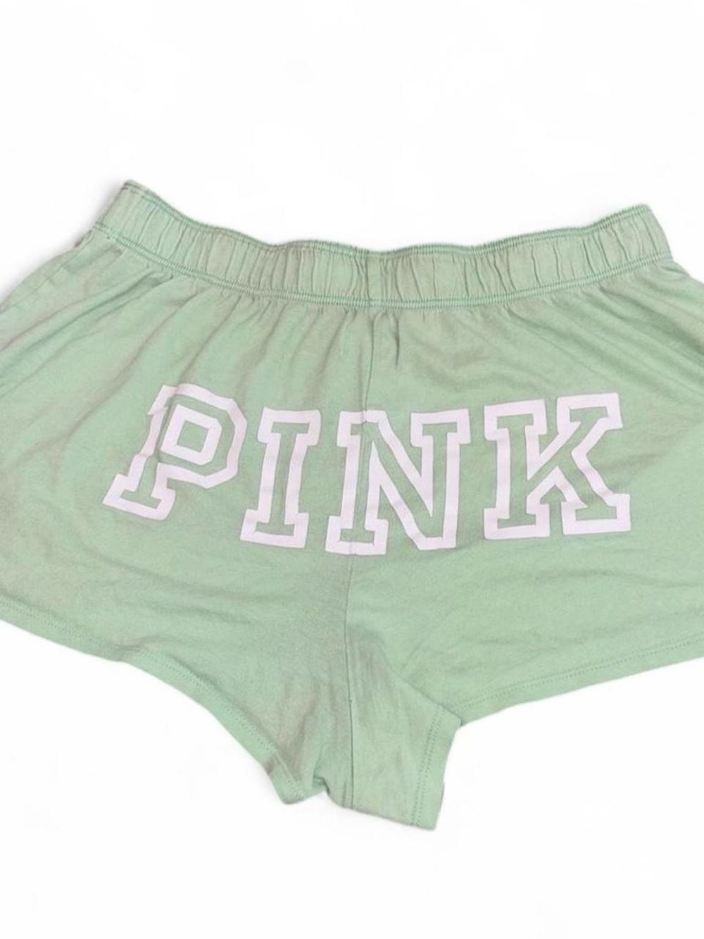 PINK Victoria's Secret Mint Green Logo Sleep Shorts